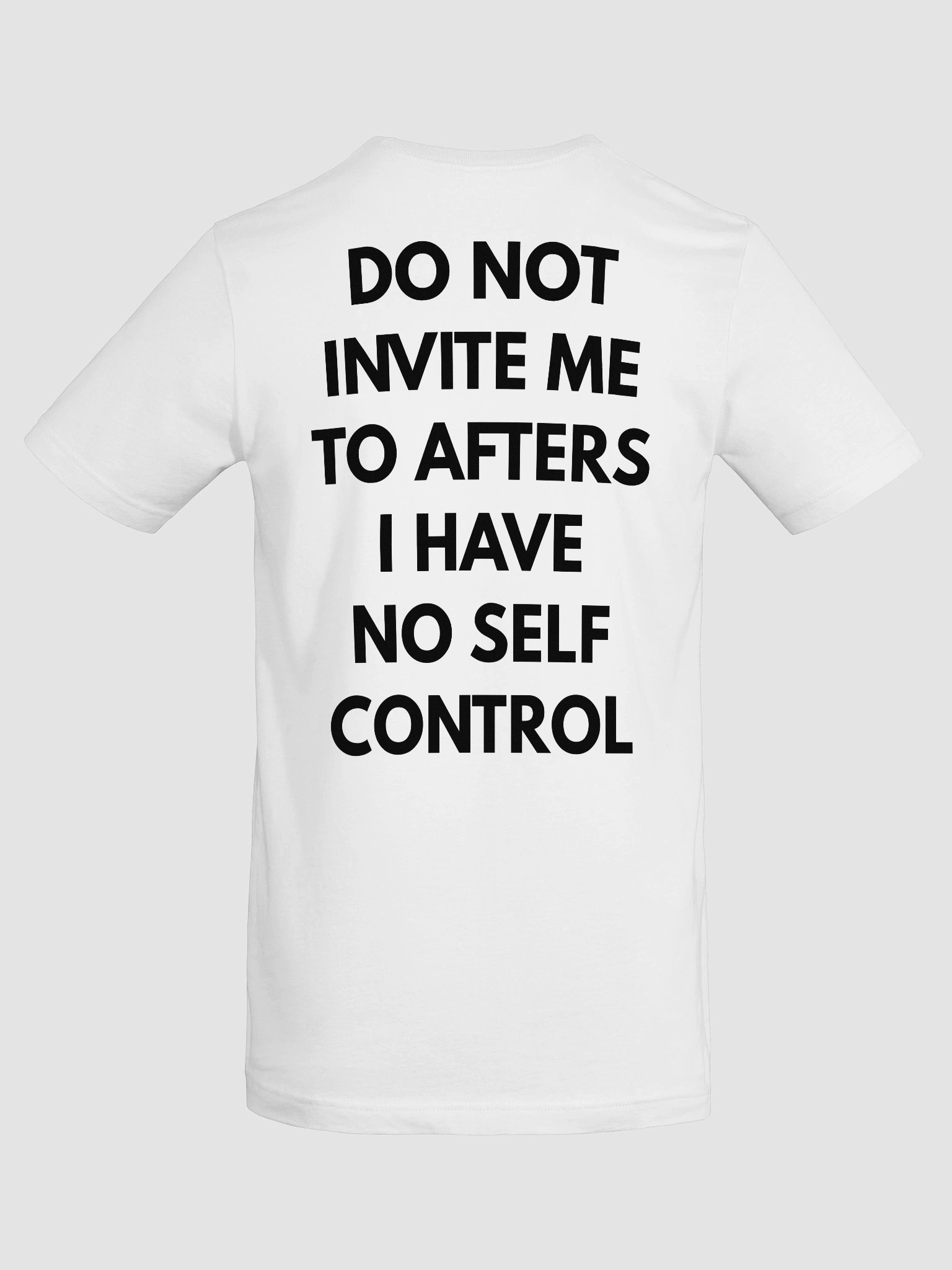 No Self Control T-Shirt | Bold Graphic Streetwear Overthink Wear product image (8)