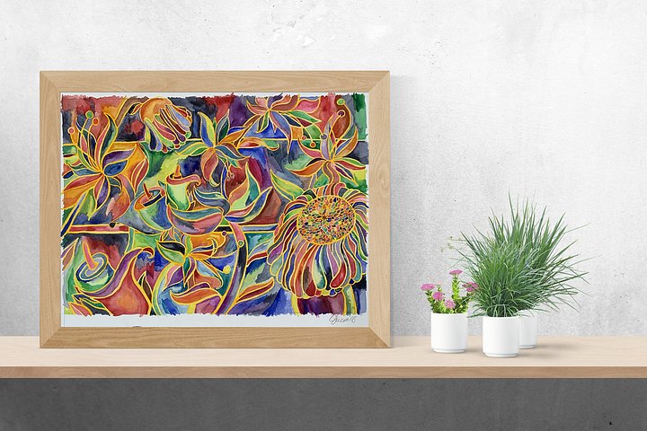 Dancing Blooms Painting product image (2)