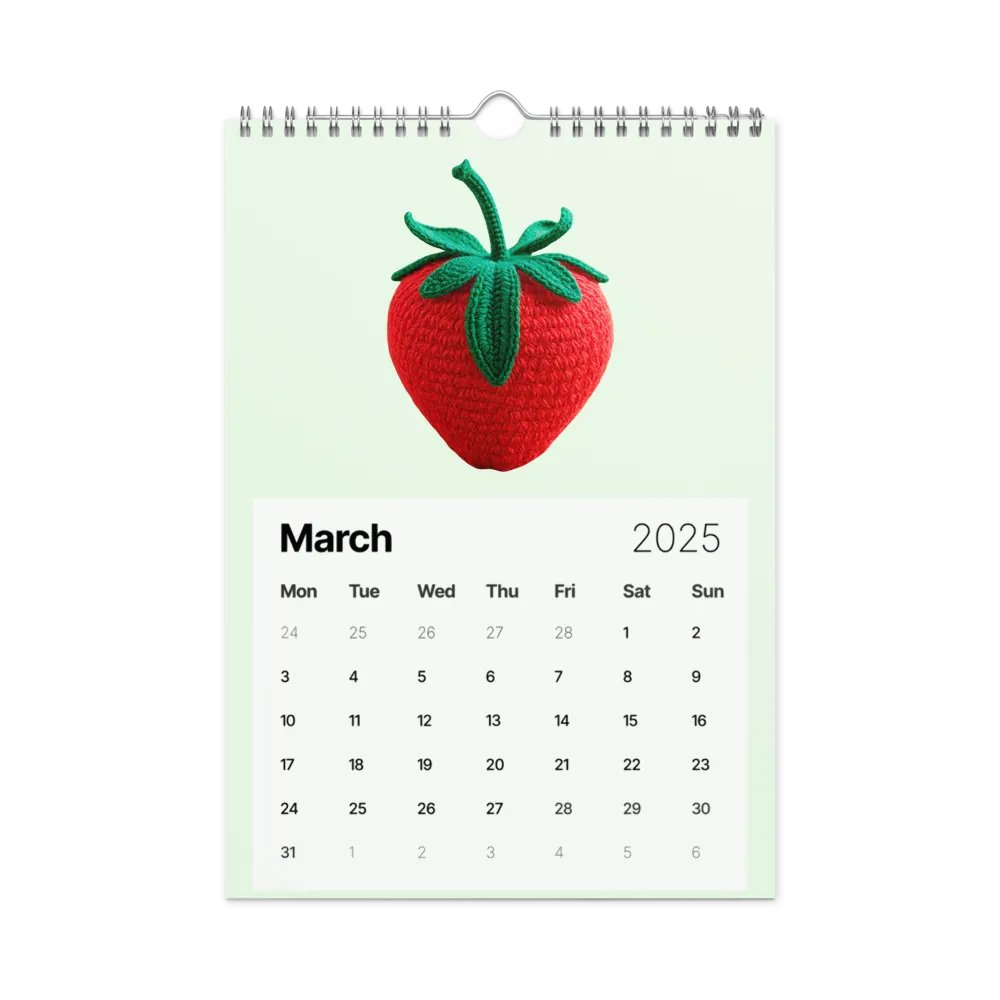 CozyAvocado's Healthy 2025 Calendar Fruity Edition product image (4)