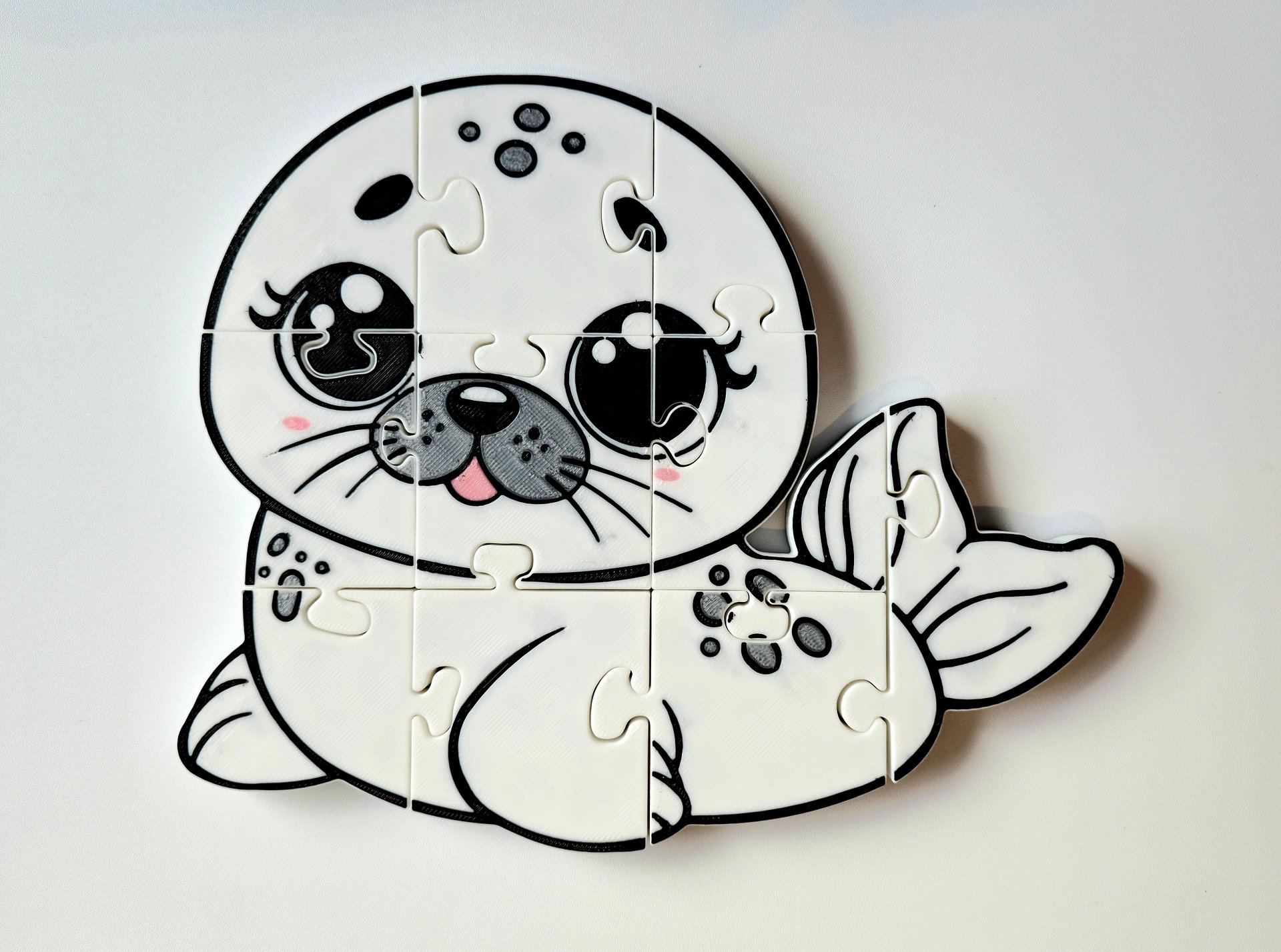 Seal 3D Printed Puzzle – A Splash of Ocean Fun in Every Piece! product image (1)