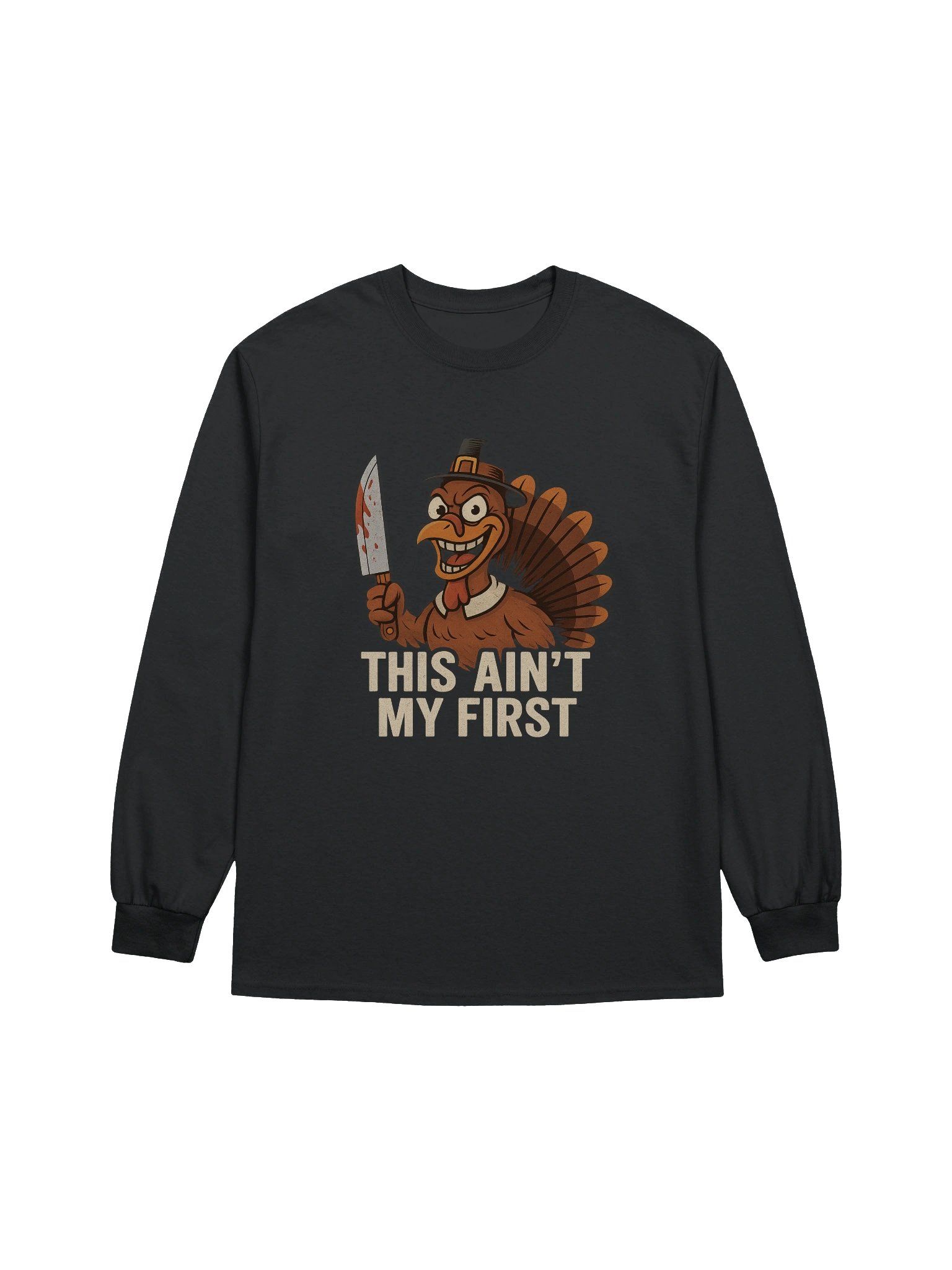 Mischievous Turkey Pilgrim Long Sleeve Tee product image (1)