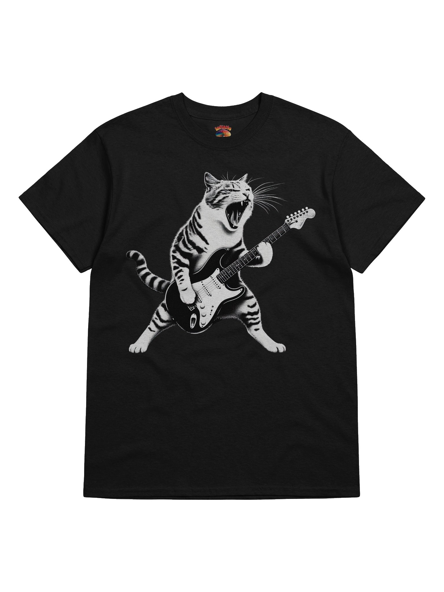 CAT PLAYING GUITAR T-SHIRT product image (52)