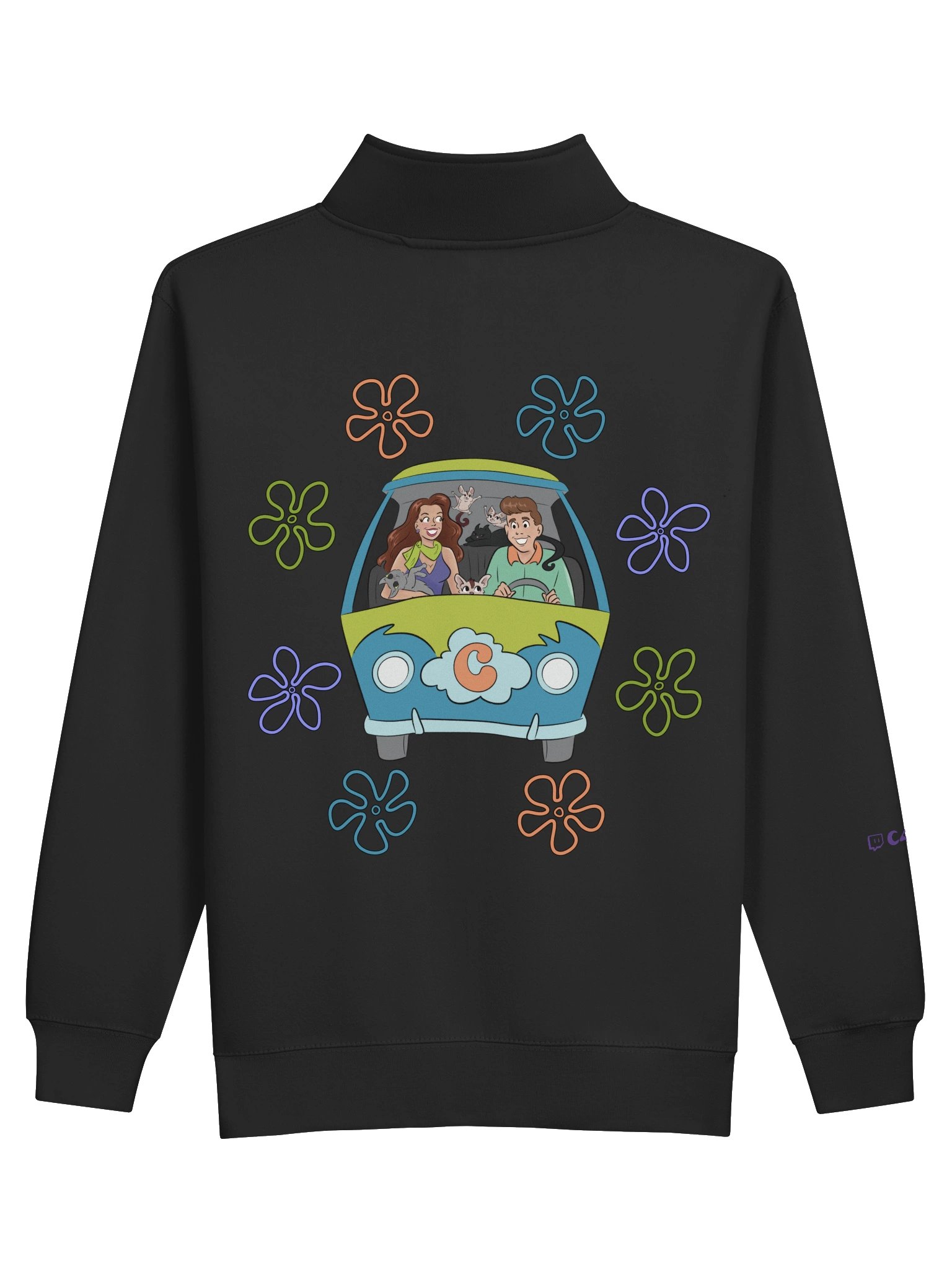 Flower Power Quarter Zip product image (2)