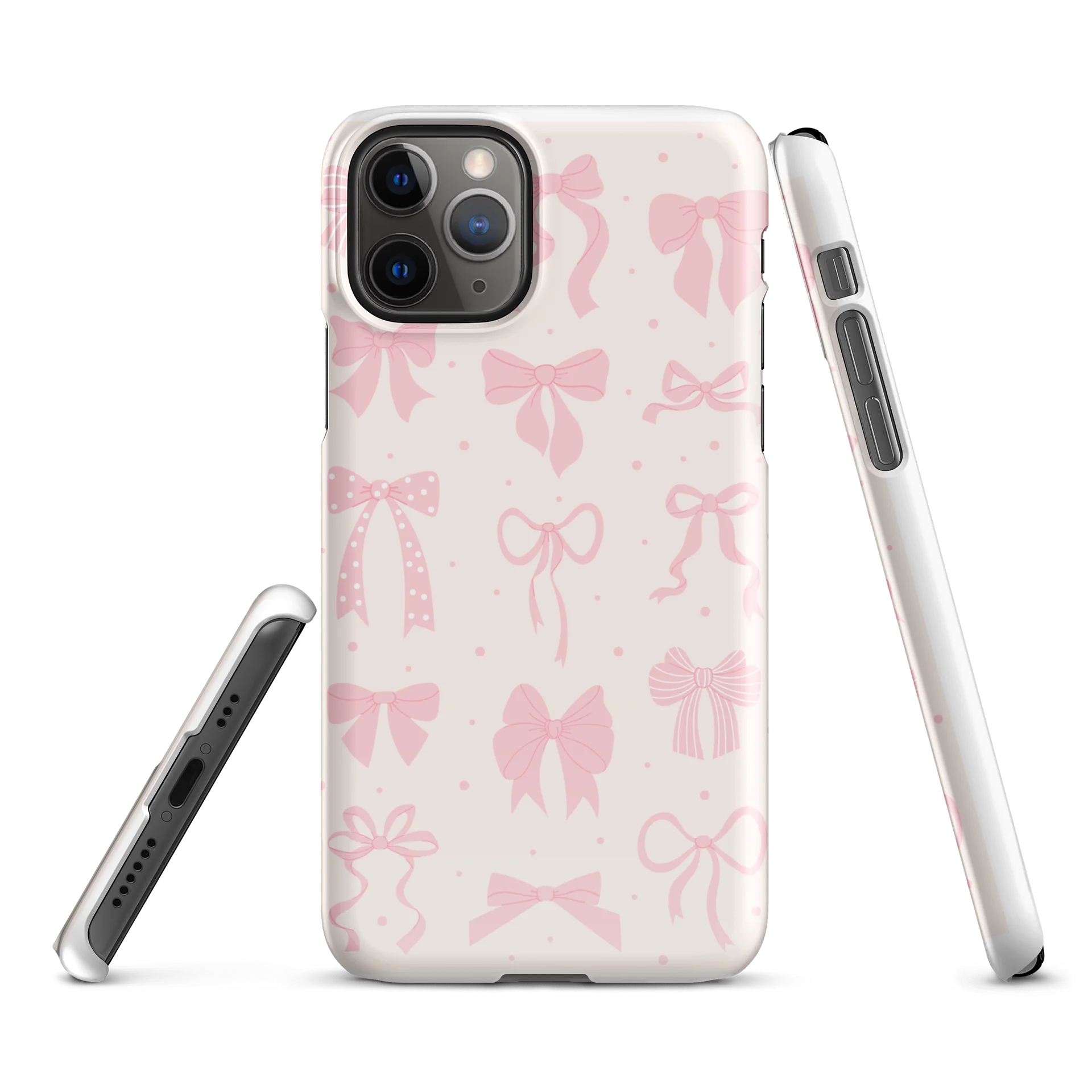 Pink Bow Pattern iPhone Snap Case product image (2)
