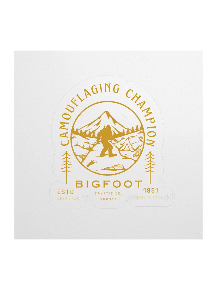 Bigfoot Camouflaging Champion Stickers product image (1)