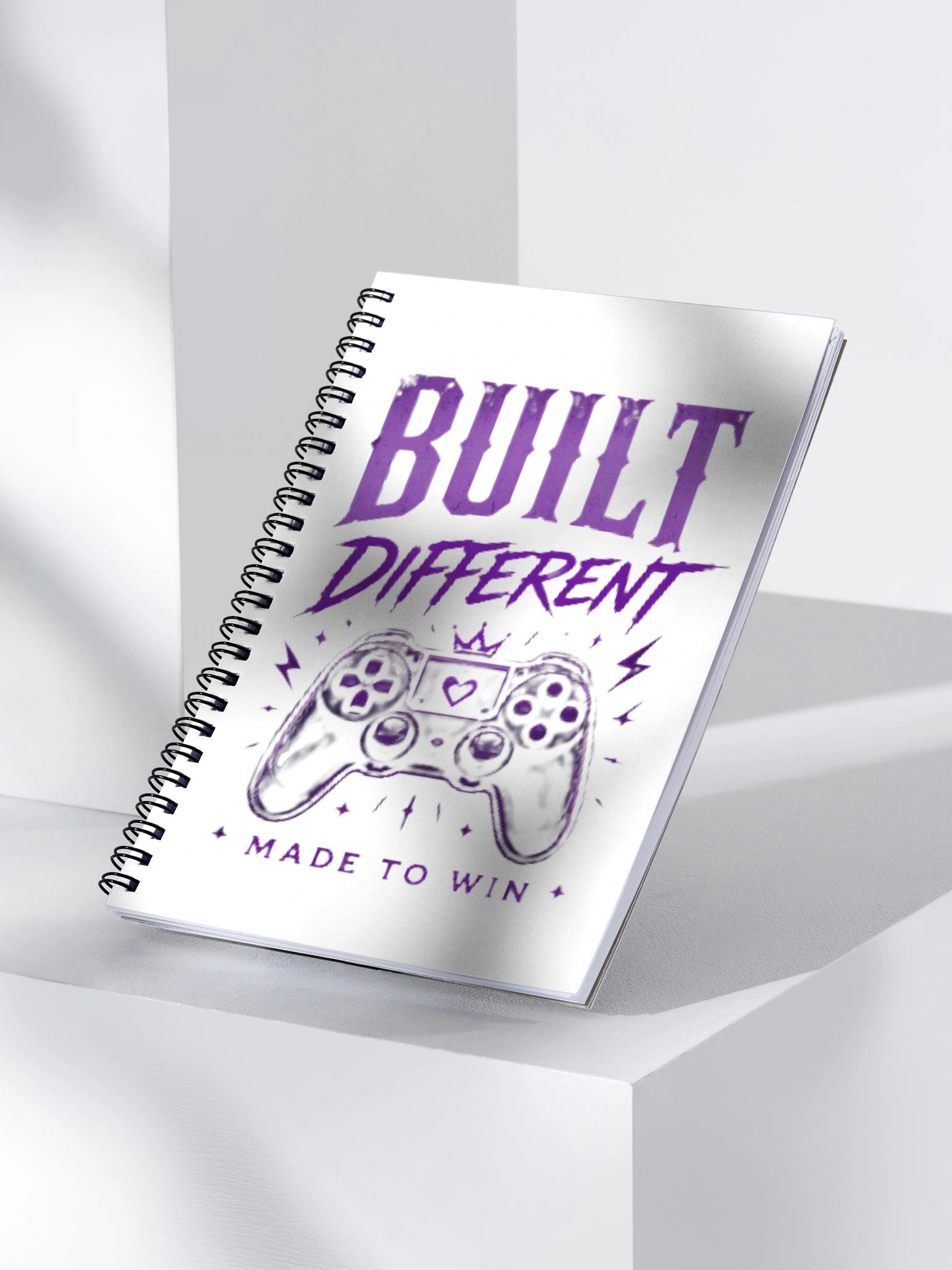 Built Different Gamer's Spiral Notebook product image (3)