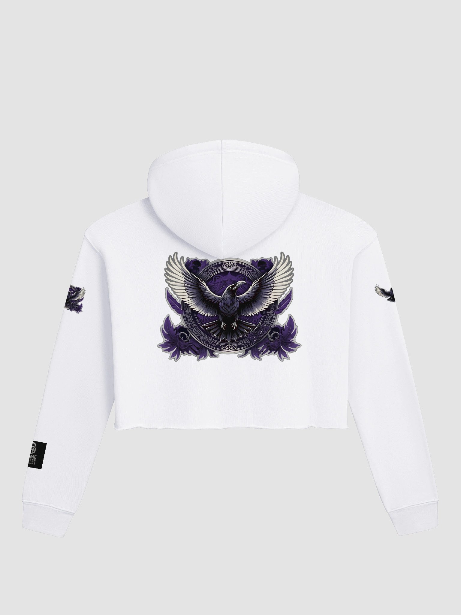 Lady's Fierce Ravens Fleece Crop Hoodie | Baltimore | Football | Home Locker product image (8)