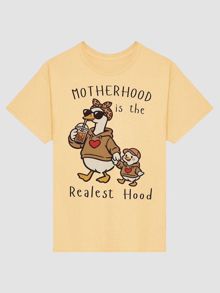 Motherhood Is The Realest Hood Shirt - Funny Duck Mama and Mini Mother's Day Tee product image (2)