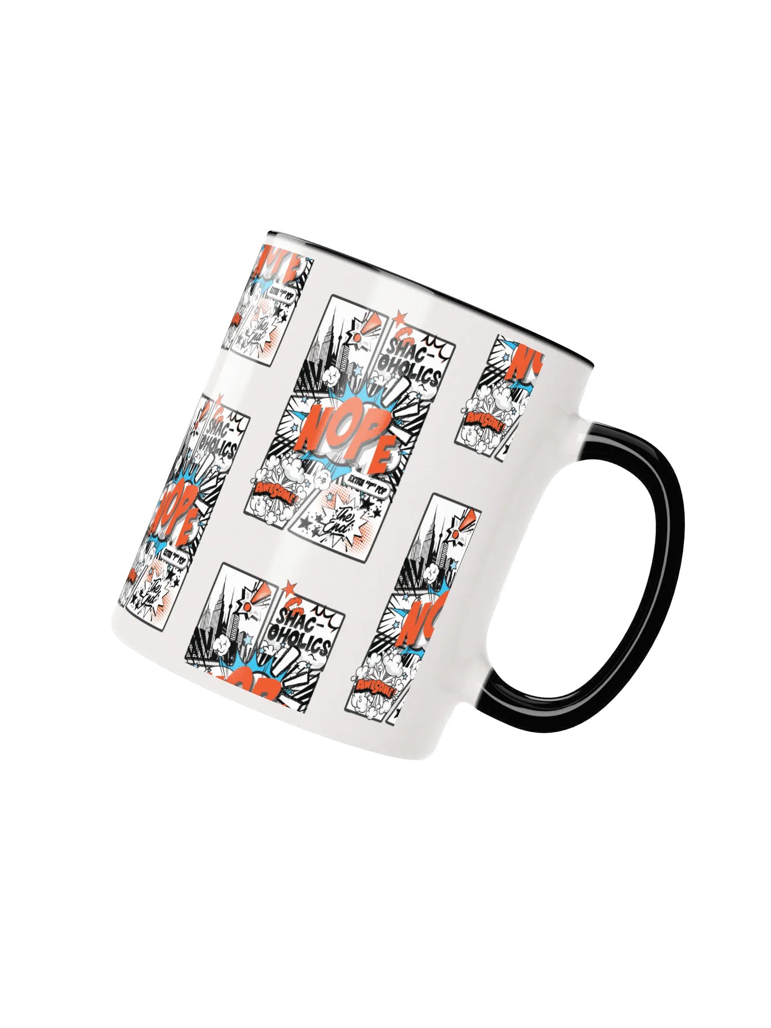 Shac-oholics Comic Blast Mug - Orange 