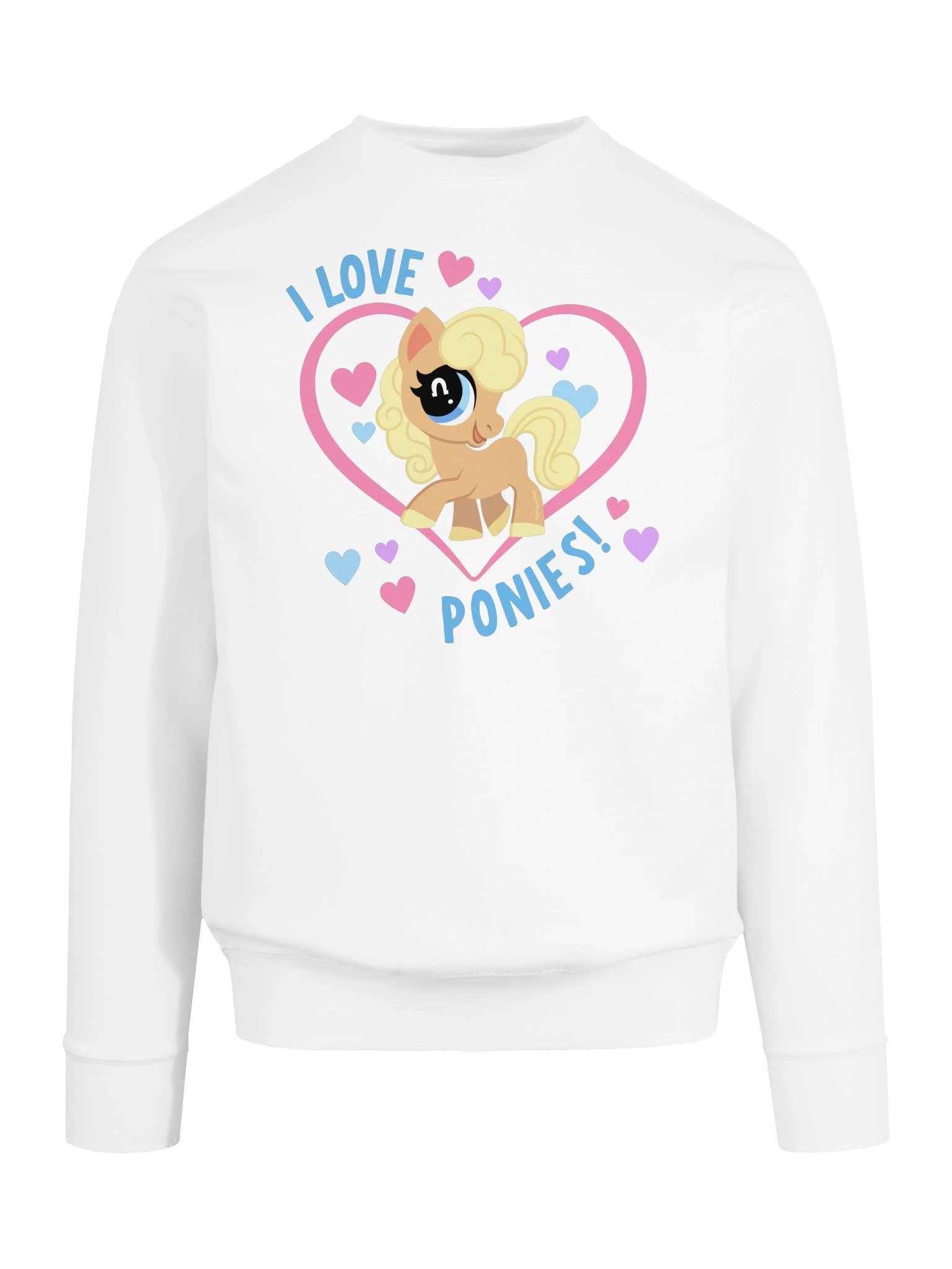 I Love Ponies Sweatshirt (light) product image (9)