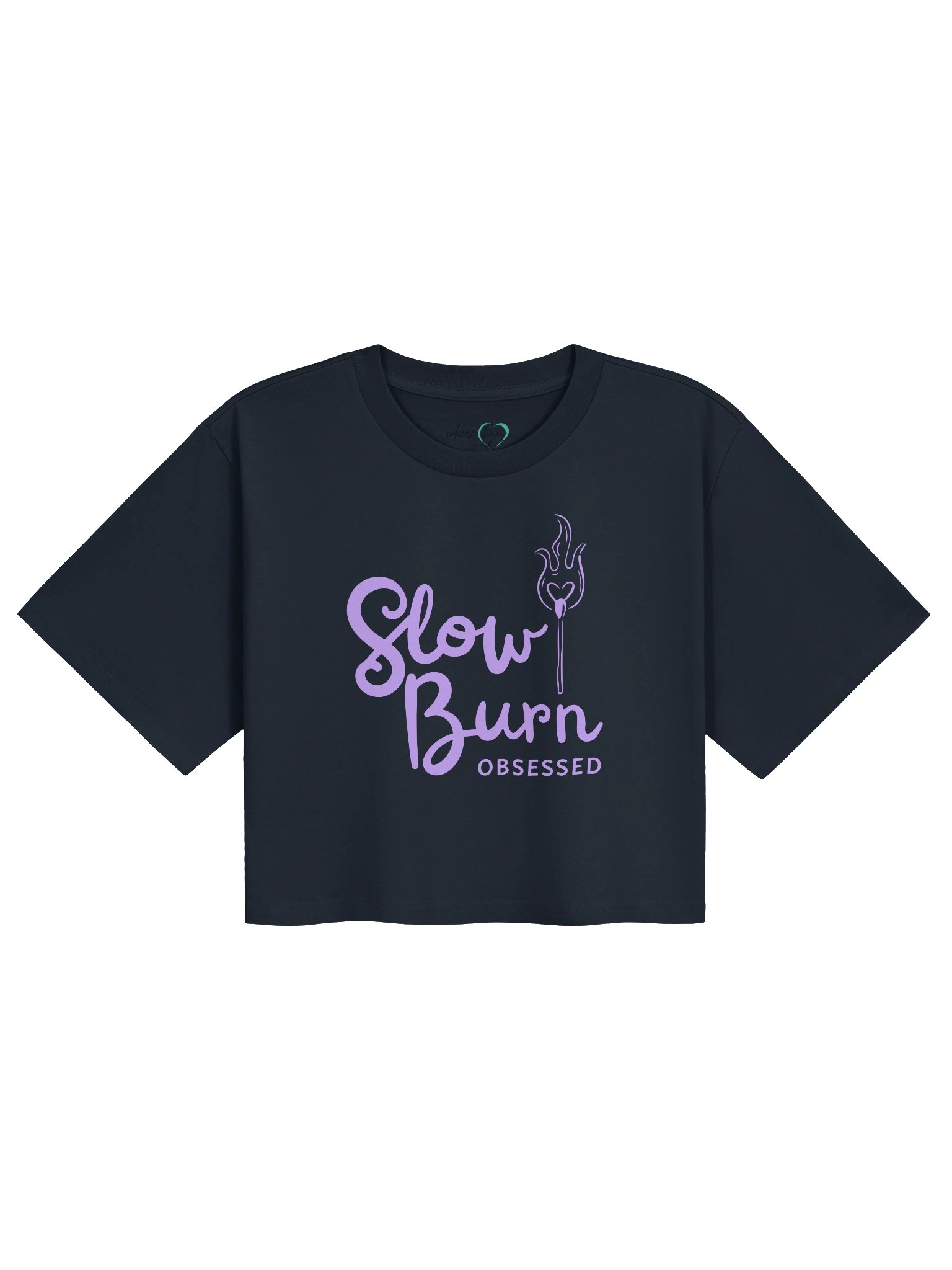 Slow Burn Obsessed | Purple Flame Crop product image (1)