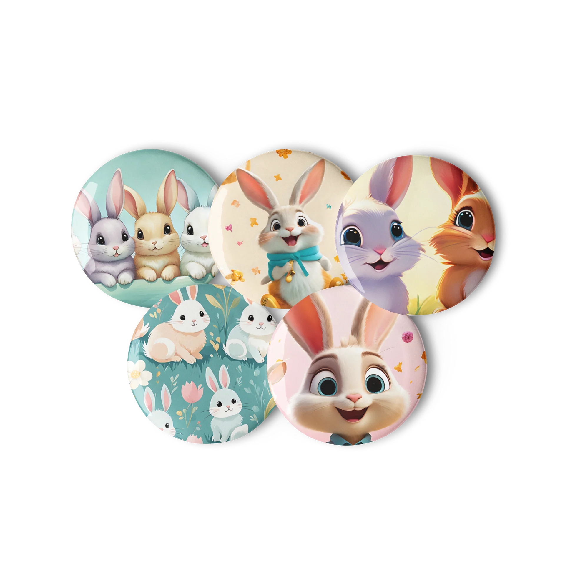Cute Bunny Pin Button Set product image (3)