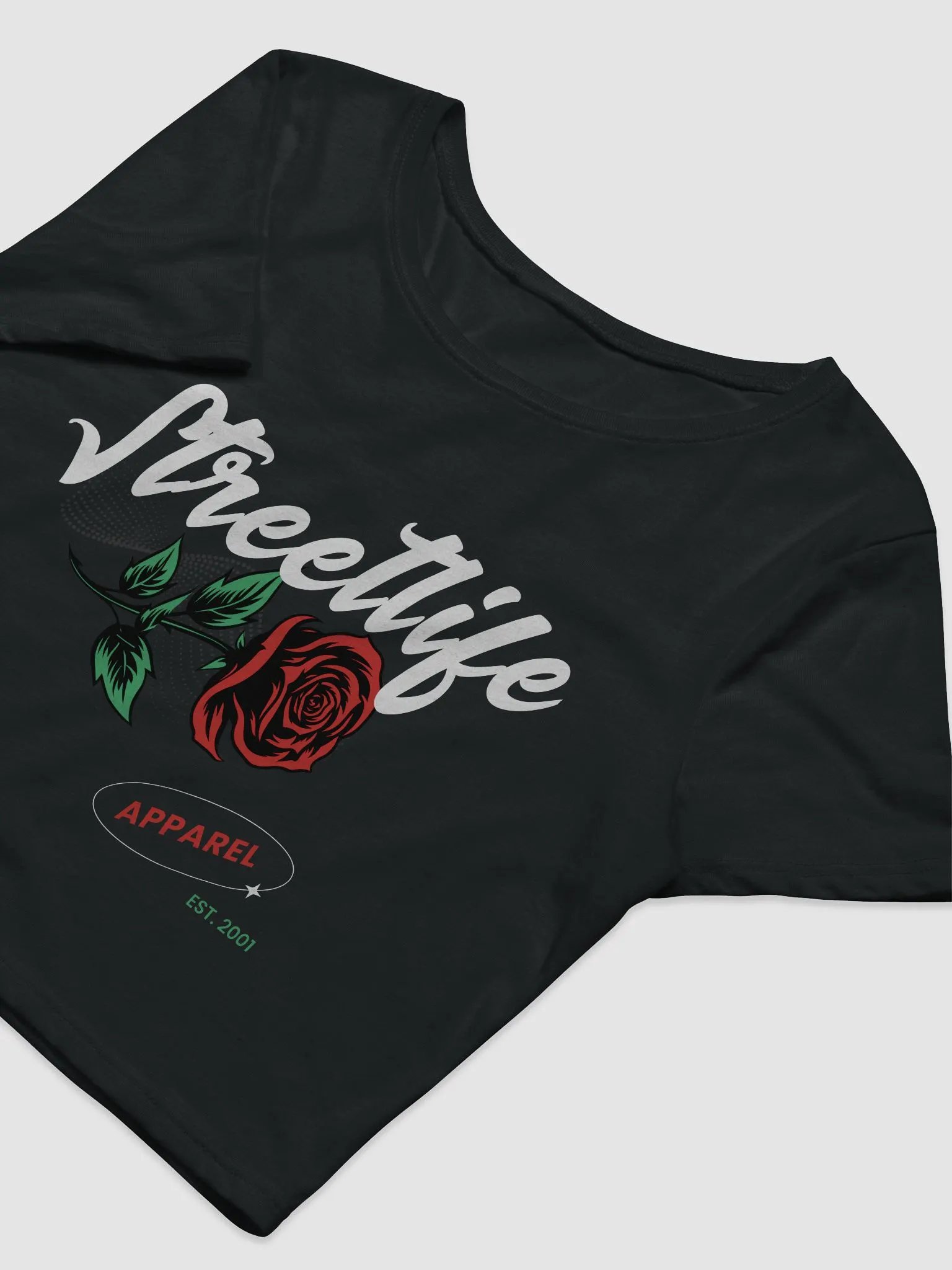 Streetlife Rose Logo Cropped Tee product image (5)