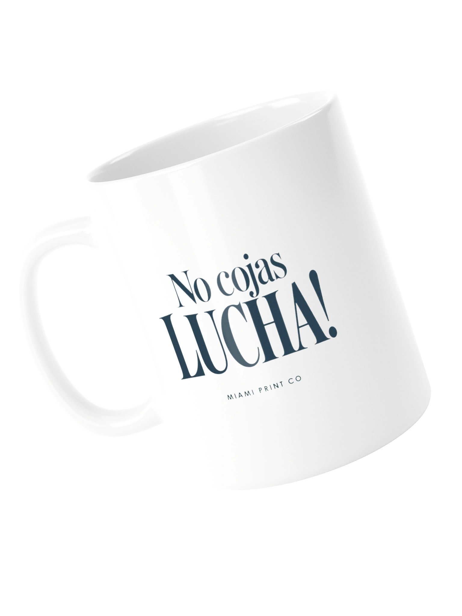 No cojas lucha! — Deep Navy | White Glossy Mug product image (5)