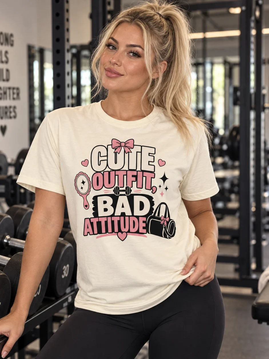 Cute Outfit, Bad Attitude Tee product image (1)