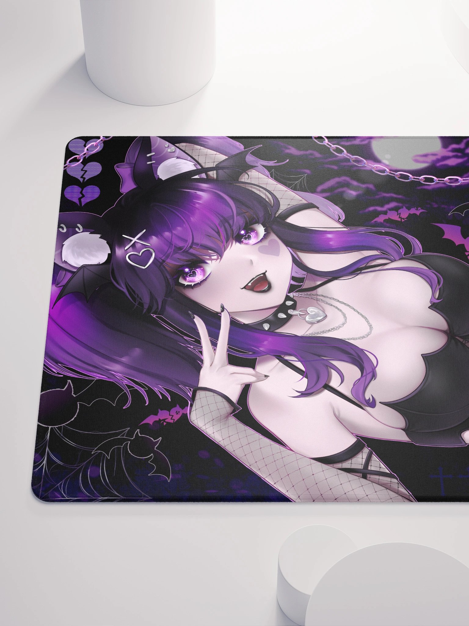 ShyHexed Gothic Wings Gaming MousePad product image (6)