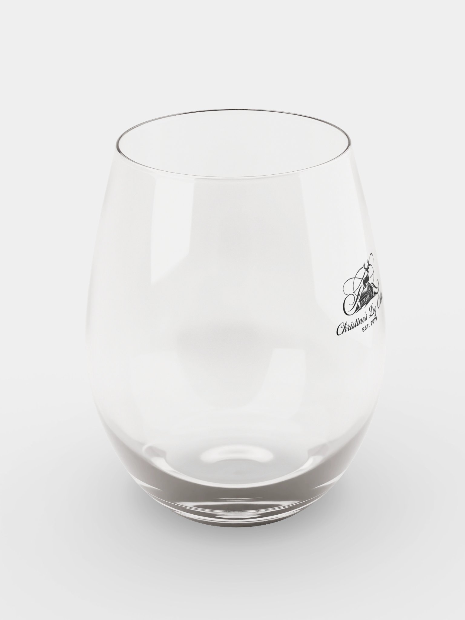 Christine's Log Cabin Stemless Wine Glass product image (7)