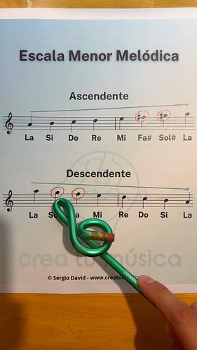 Escala Menor Melódica 🎶