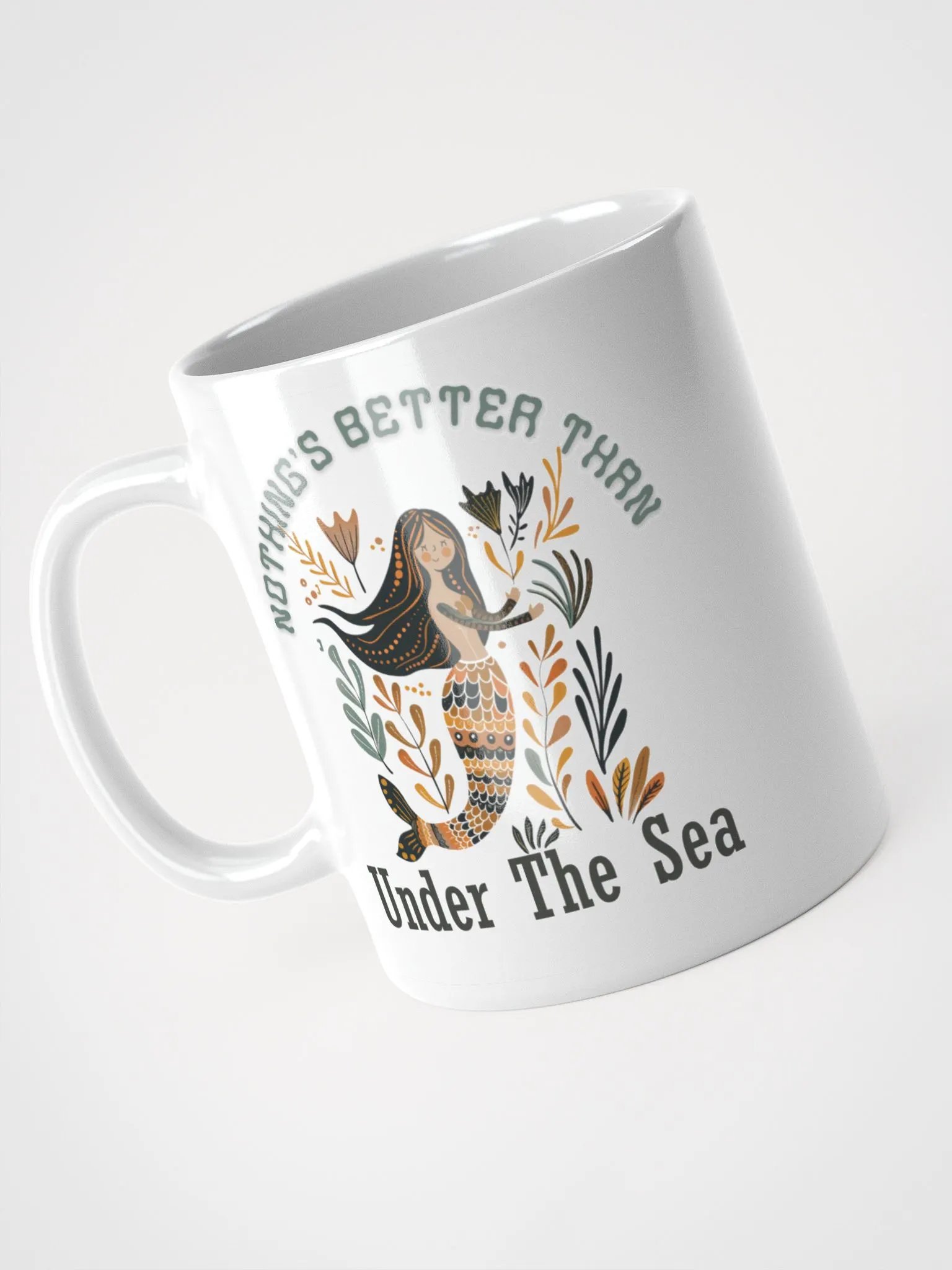 Under The Sea Mermaid White Glossy Mug product image (2)
