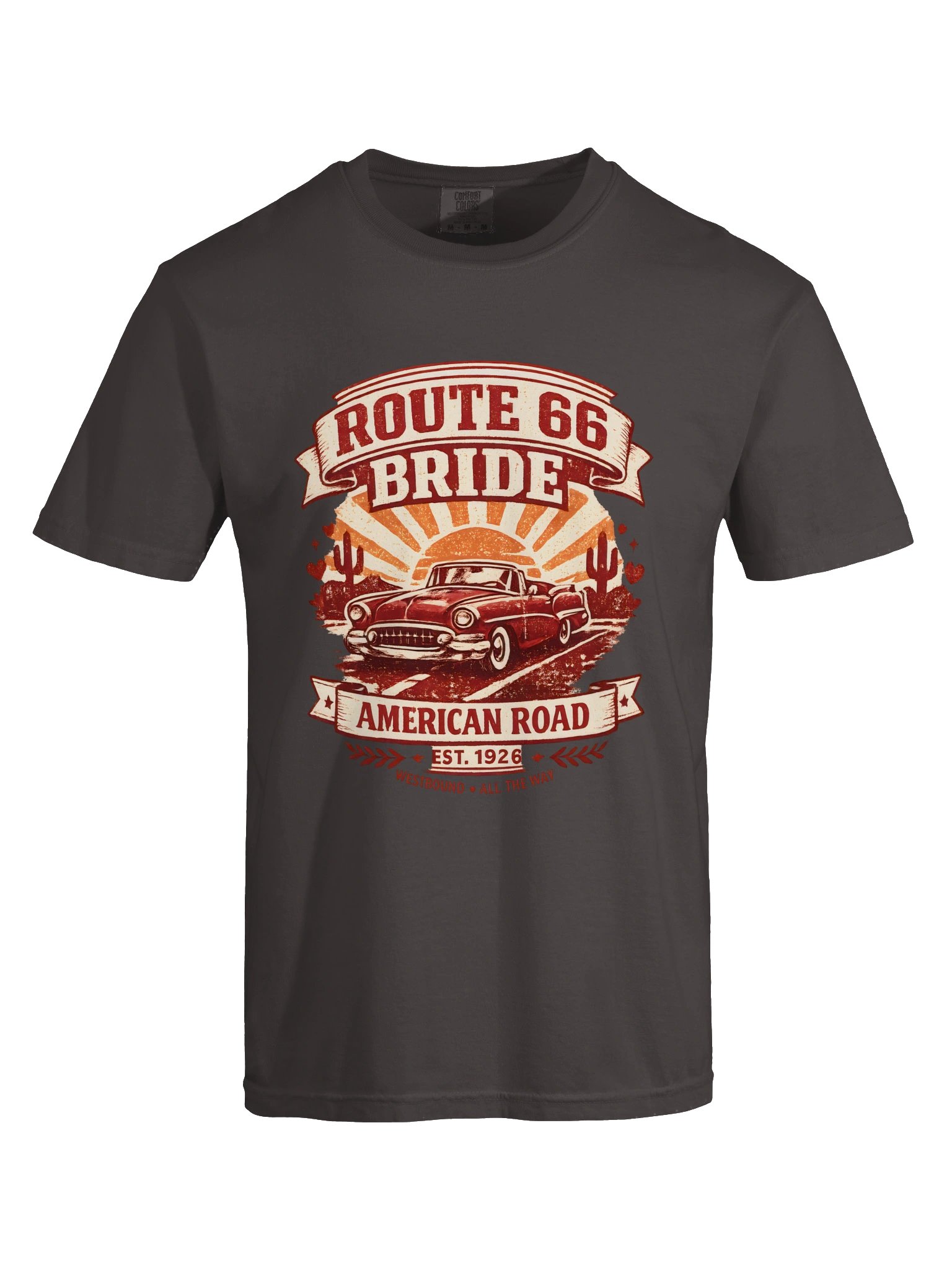 Route 66 Bride Retro Road Trip Tee product image (85)