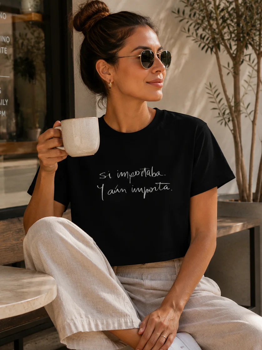 Sí Importaba. Y Aún Importa Cropped T-Shirt | Regalo Sanación Emocional Mujer Crop Top product image (4)