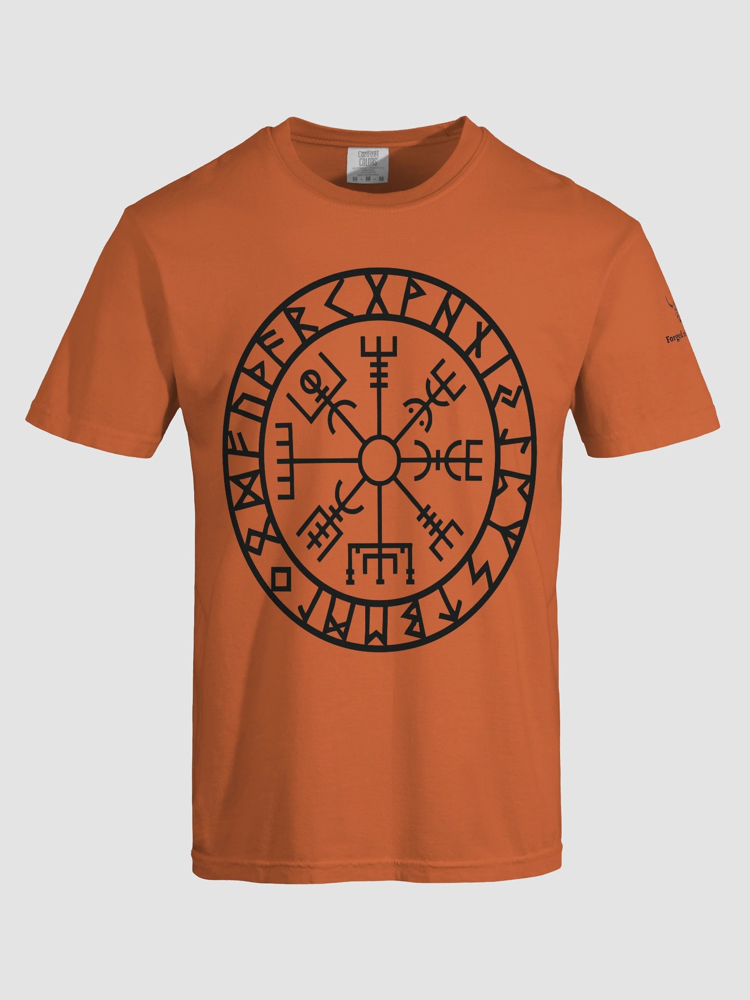 “Path of the Warrior” Vegvisir Rune T-Shirt – Forged In Valhalla Edition product image (69)