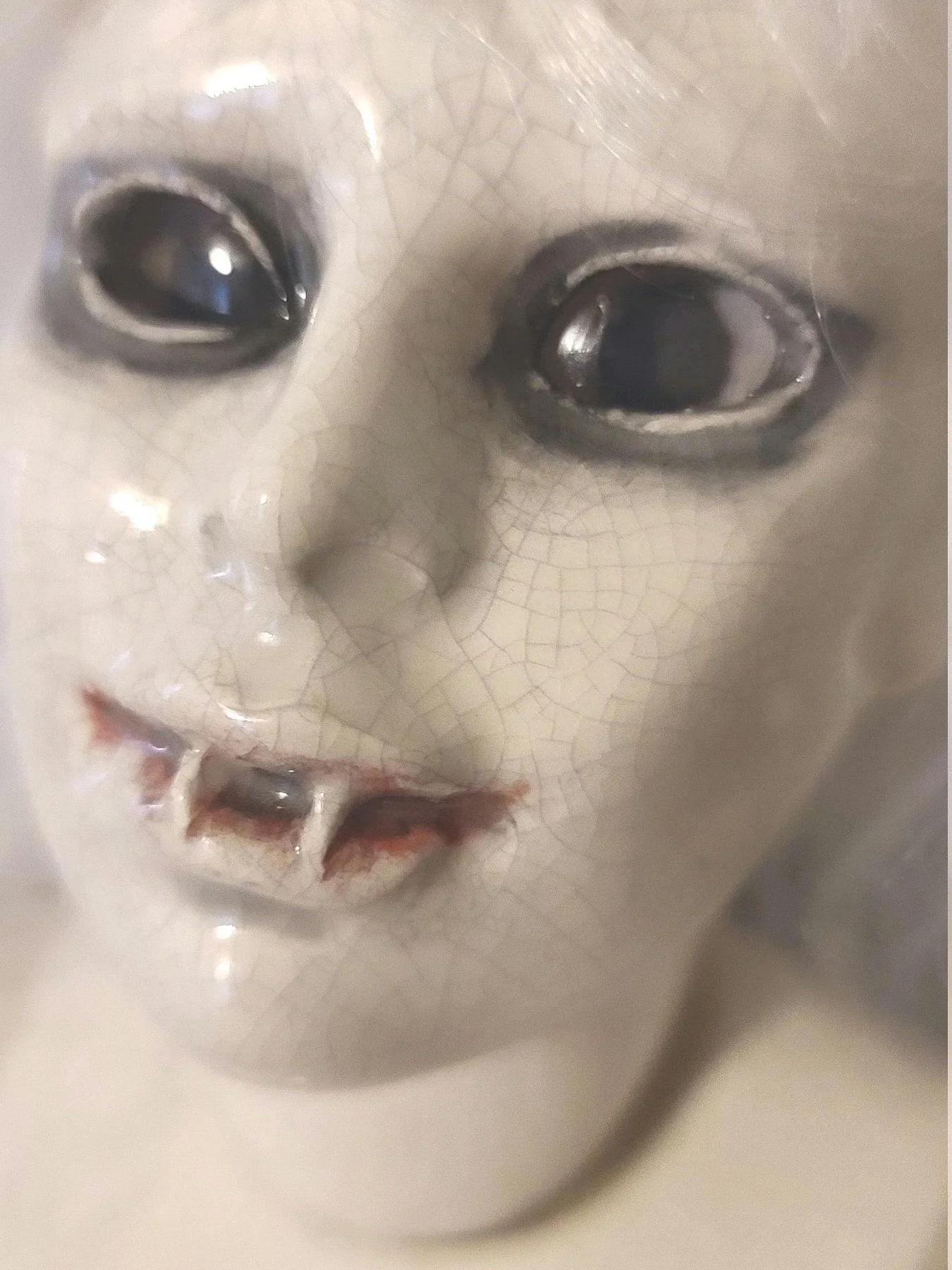 Two foot tall doll, ceramic doll, MADE TO ORDER "Dainty Vamp" product image (1)
