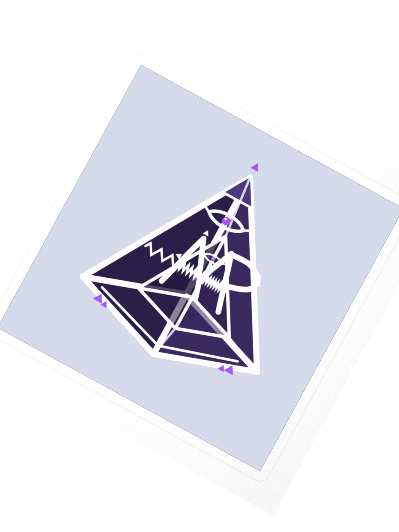 Mt. AMP Tesseract — Block Sticker product image (2)
