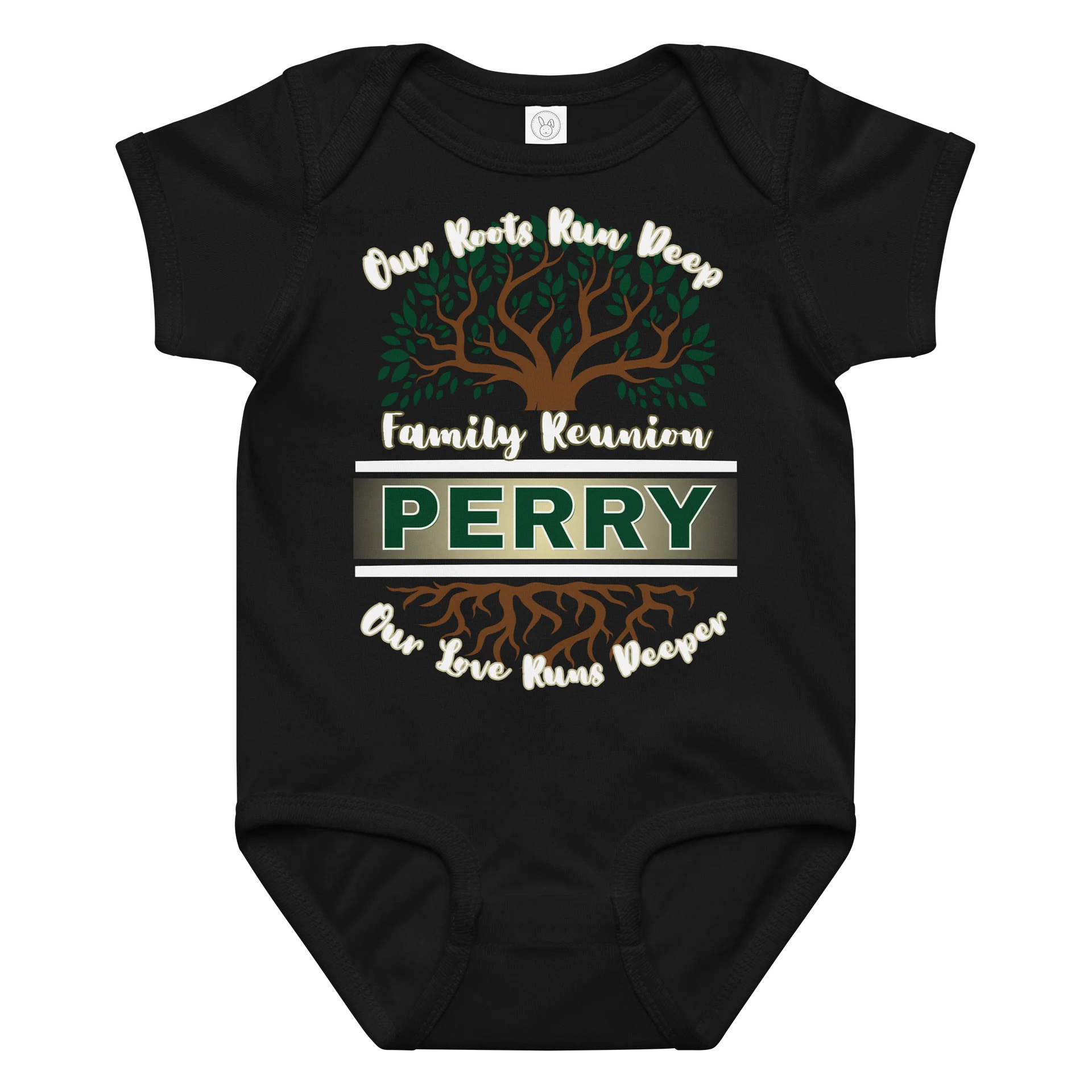 Perry Family Reunion 2026 Rabbit Skins Baby Jersey Bodysuit– 8th Generation | Legacy Edition product image (1)