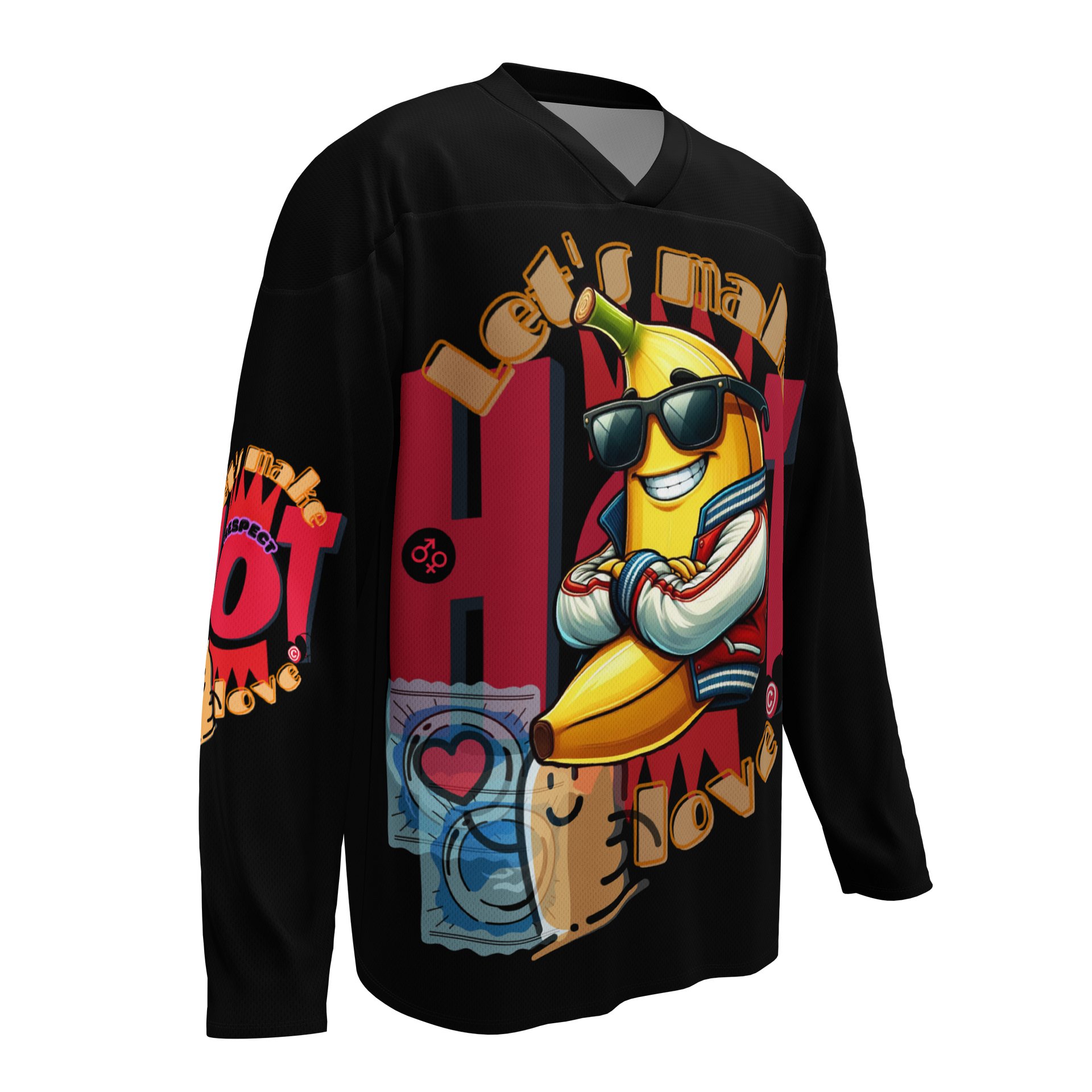 LIMITED EDITION - CNX Core All-over print Unisex Long Sleeve Tee — Let's Make Love 002 product image (3)