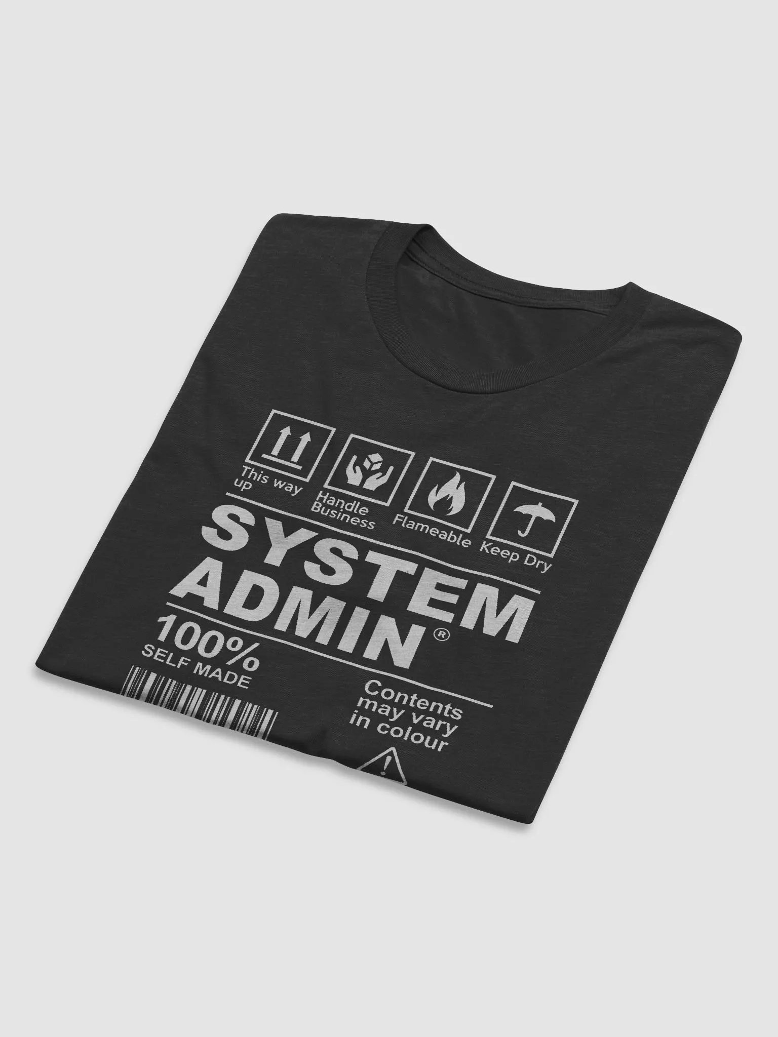 "System Admin – Handle with Care" T-Shirt – Ultra-Soft Tri-Blend product image (6)