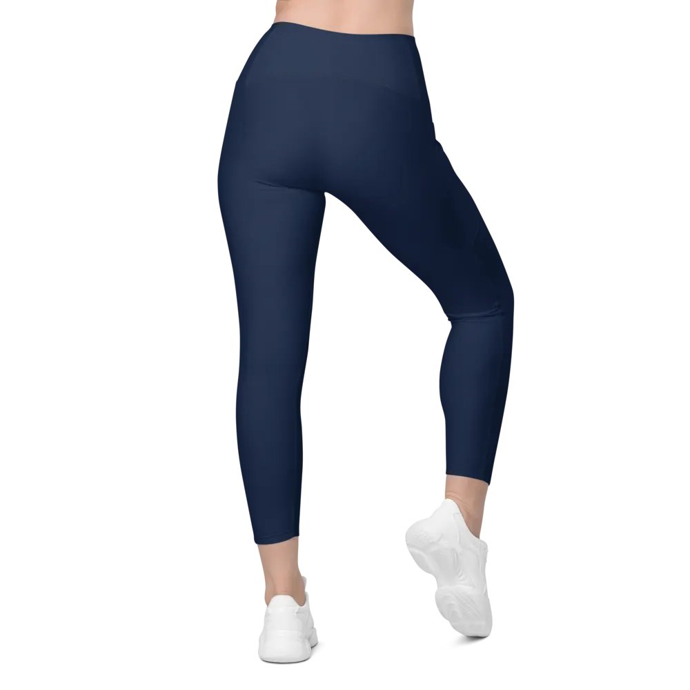 Abstract Blue Leggings with Pockets product image (2)