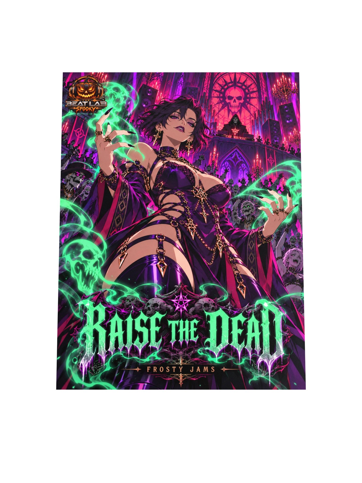 Raise the Dead ☠️ | Gothic Necromancer Anime Poster product image (8)