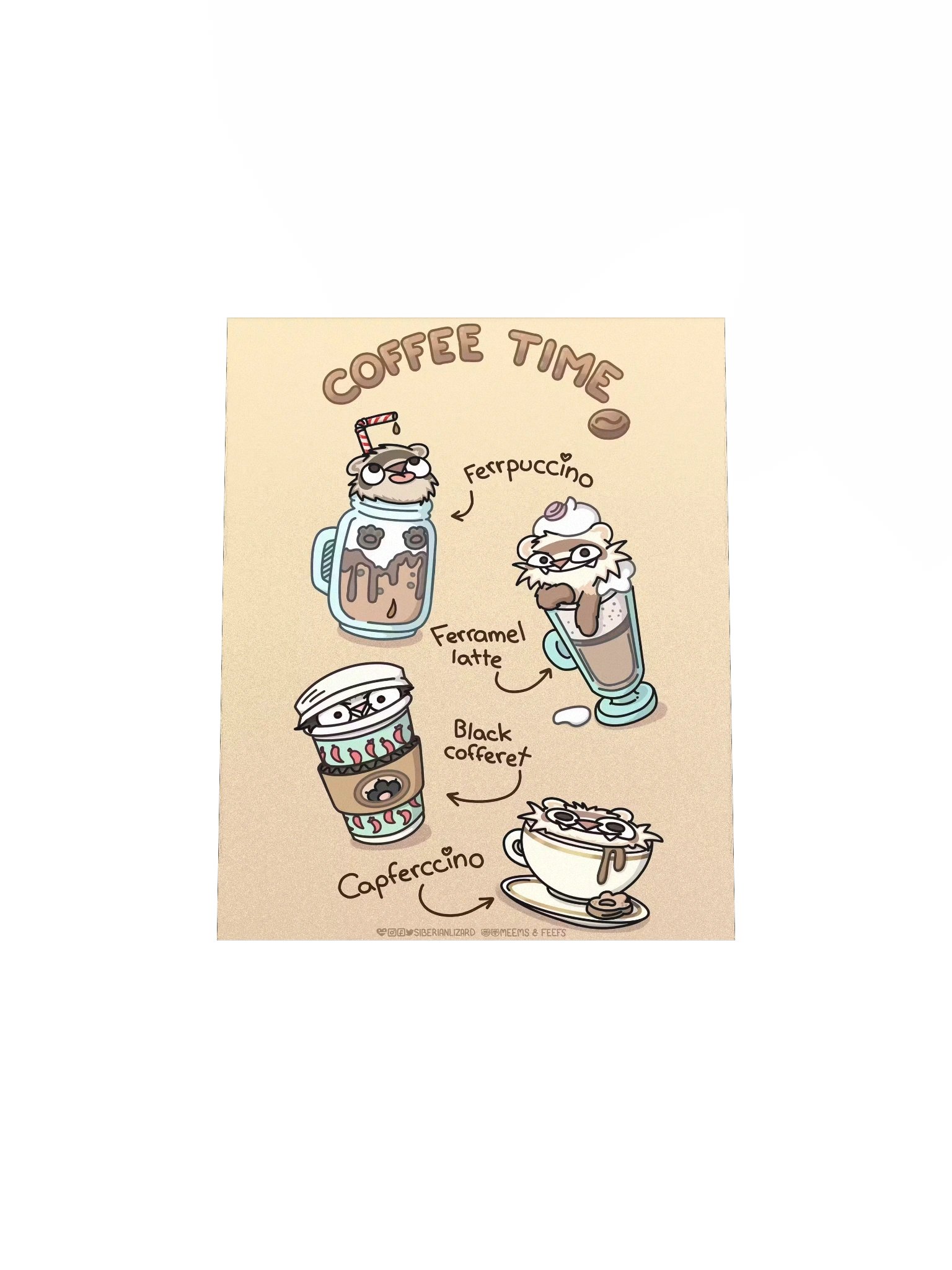 Ferret Coffee Time | Poster product image (11)