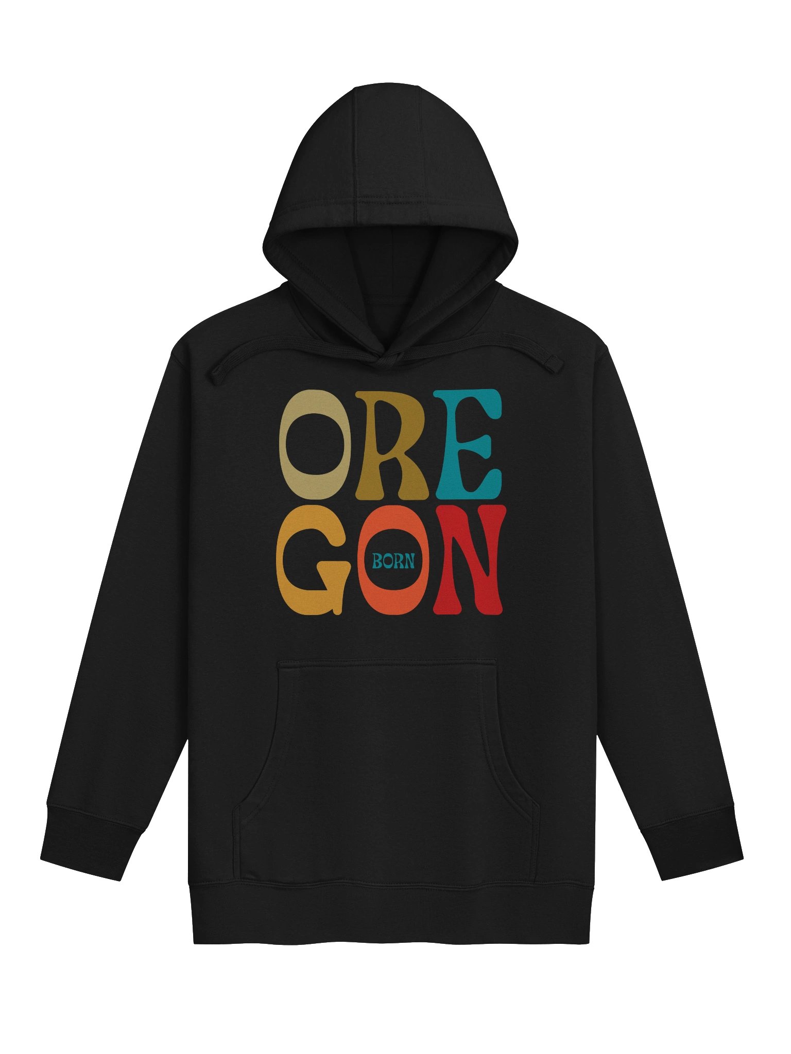 Funky Vintage Oregon Born Hoodie product image (1)
