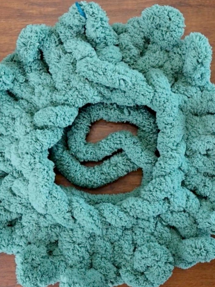 Finger Knit Round Pillow Pattern (Digital PDF Pattern) product image (6)