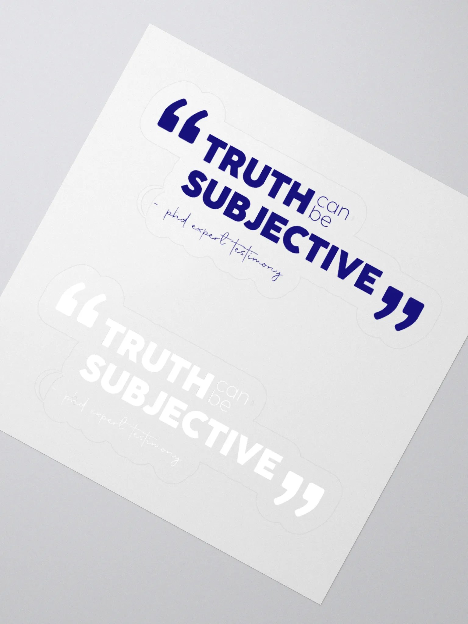TRUTH can be subjective - sticker product image (2)