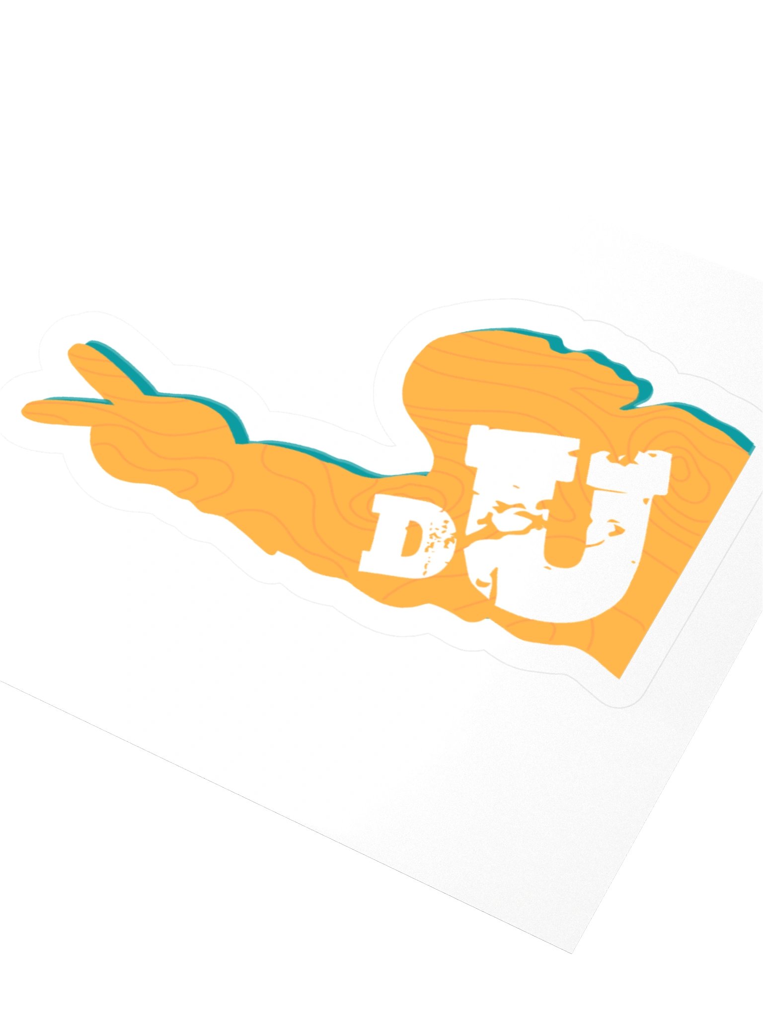 DU Topographic Sticker product image (3)