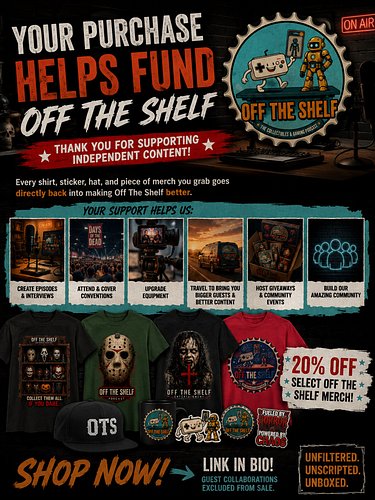 🎙️ WHEN YOU SUPPORT THE STORE, YOU SUPPORT THE SHOW.

Every shirt, sticker, hat, and piece of Off The Shelf merch you grab he...
