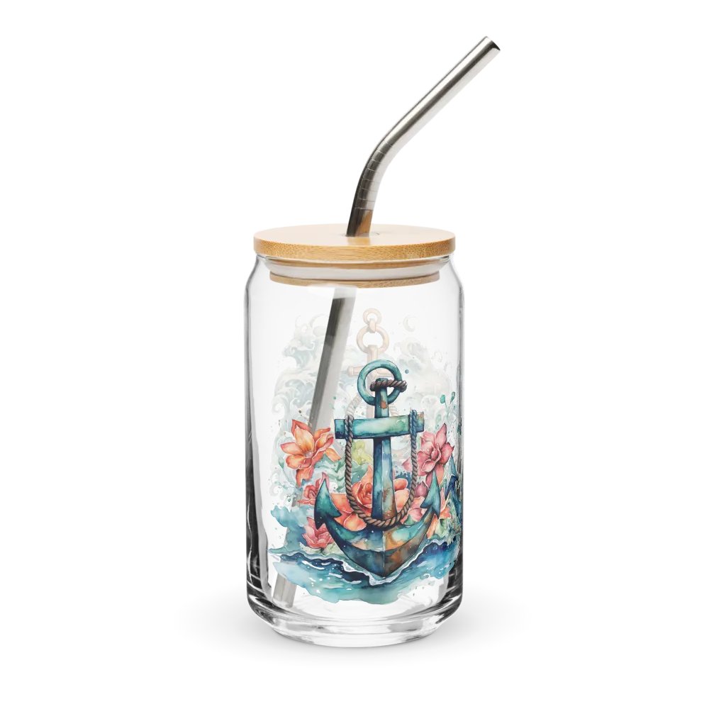 Anchors x3 Glass Can Sipper product image (4)
