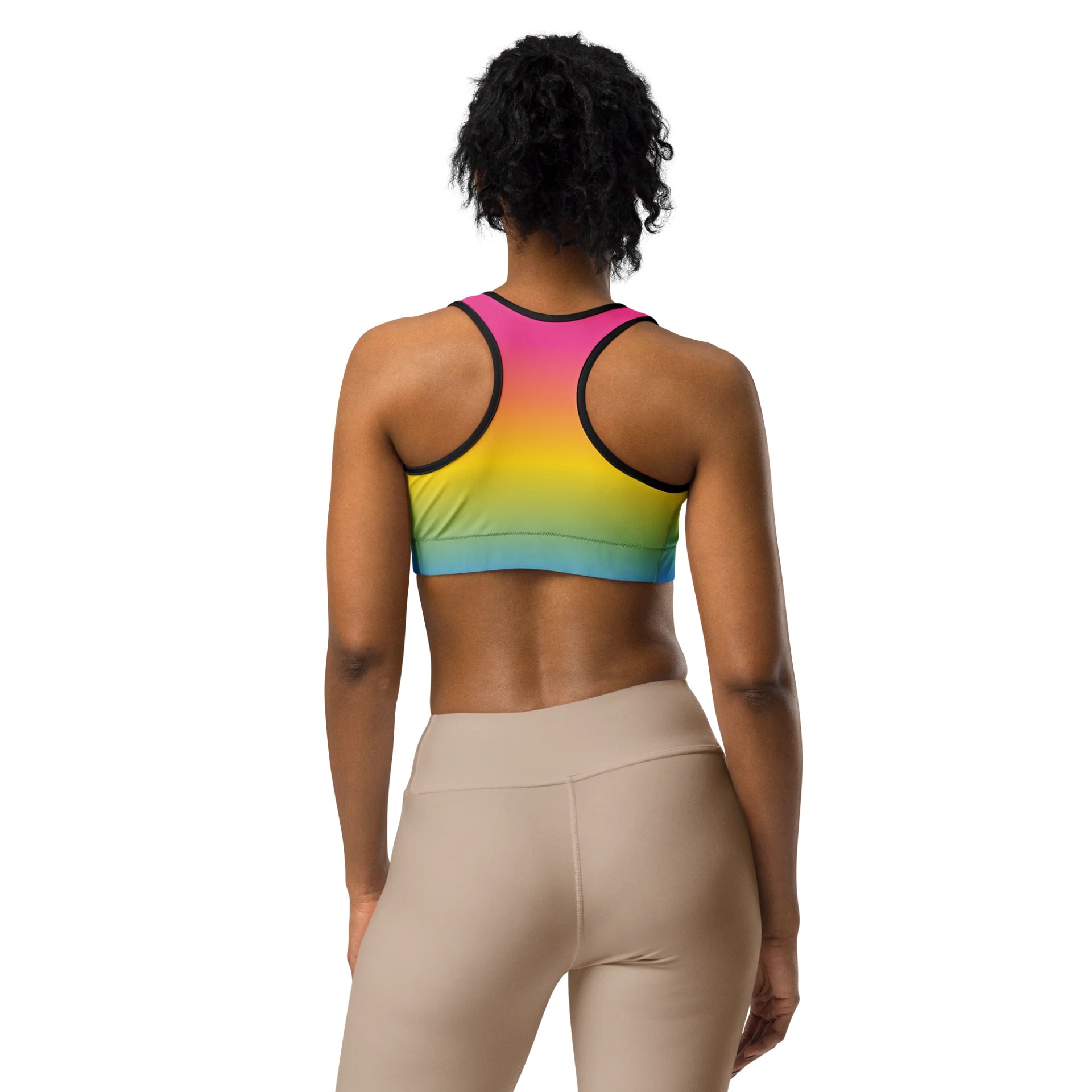 Pansexual Pride Gradient Sports Bra product image (3)