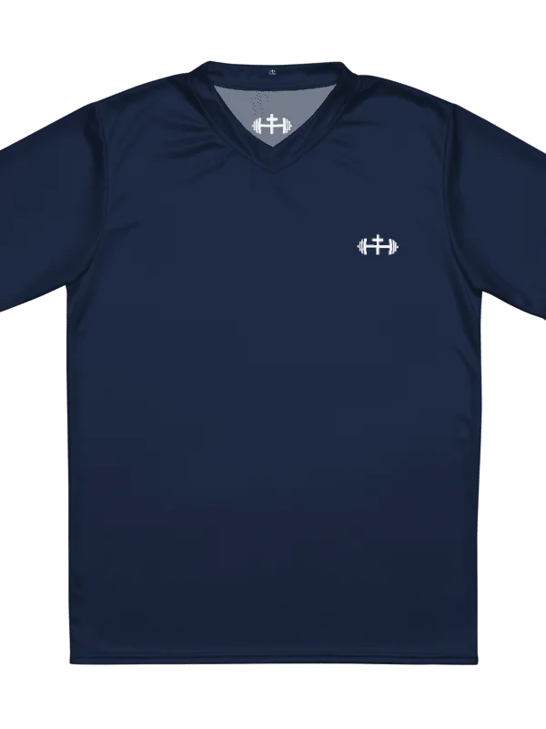 His House Mens Performance V-Neck T-Shirt - Navy product image (4)