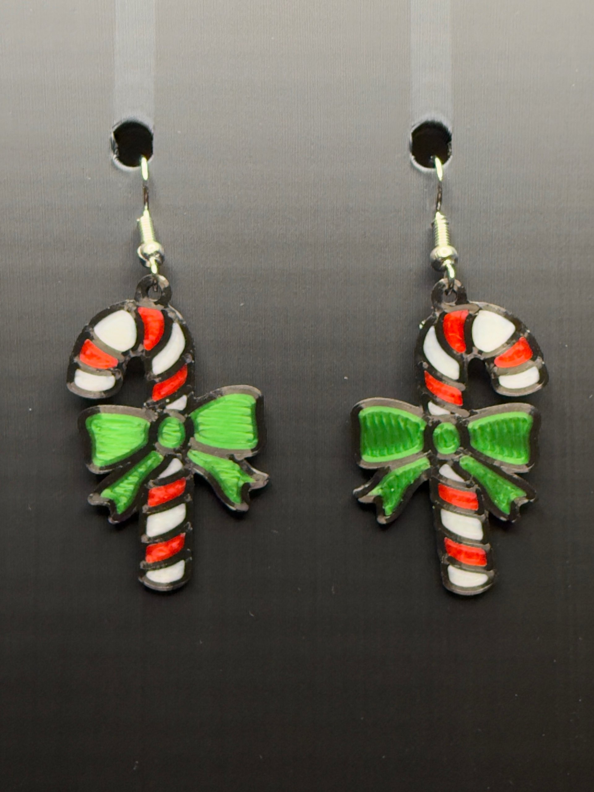 Candy Cane Charm Earrings product image (1)