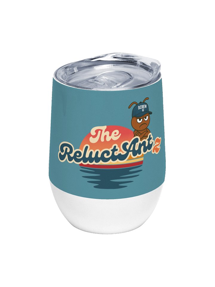 Screw U Wine Tumbler by The ReluctAntz - Silver Mist product image (1)