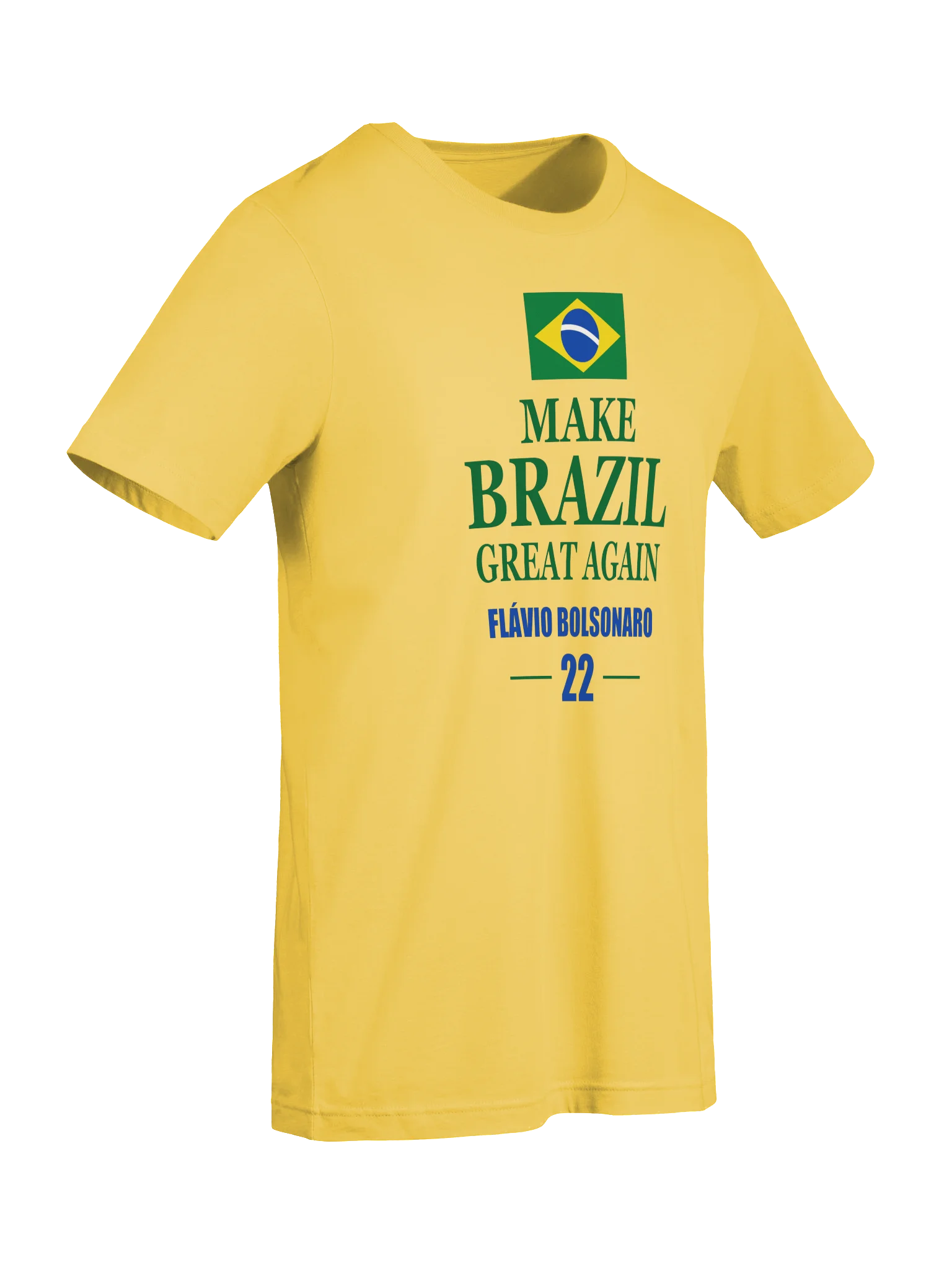 Make Brazil Great Again — Flávio Bolsonaro 22 Flag T-Shirt - Model I product image (7)