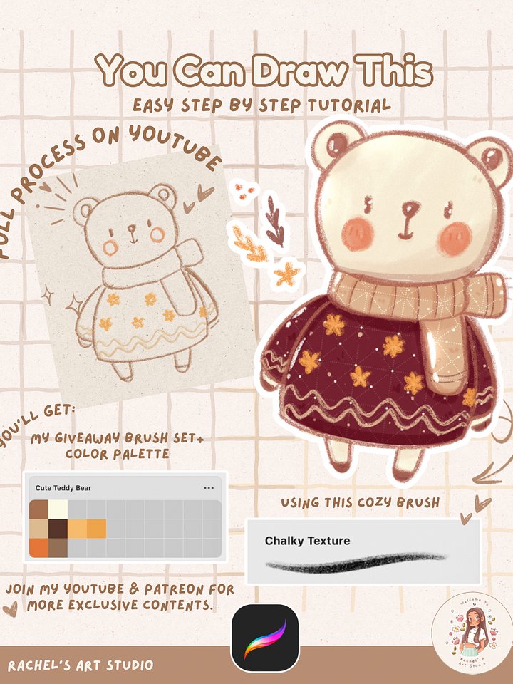 Cute Teddy Bear Color Palette product image (1)