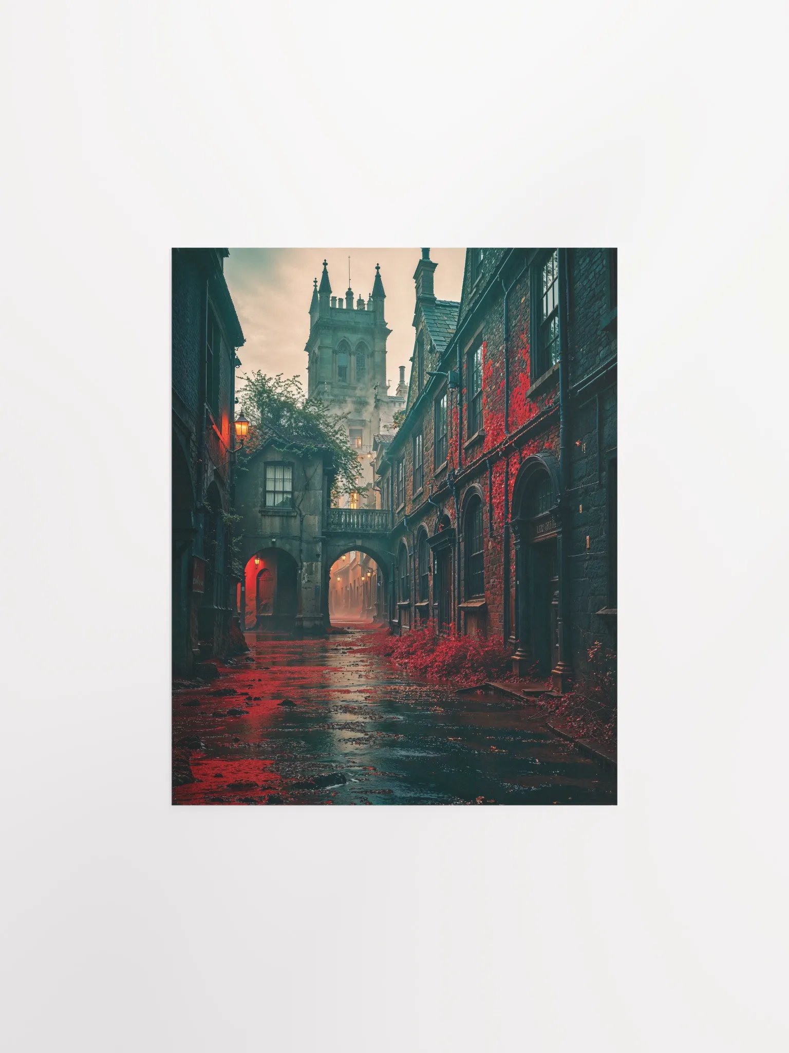 Gothic Crimson Passage Matte Poster product image (3)
