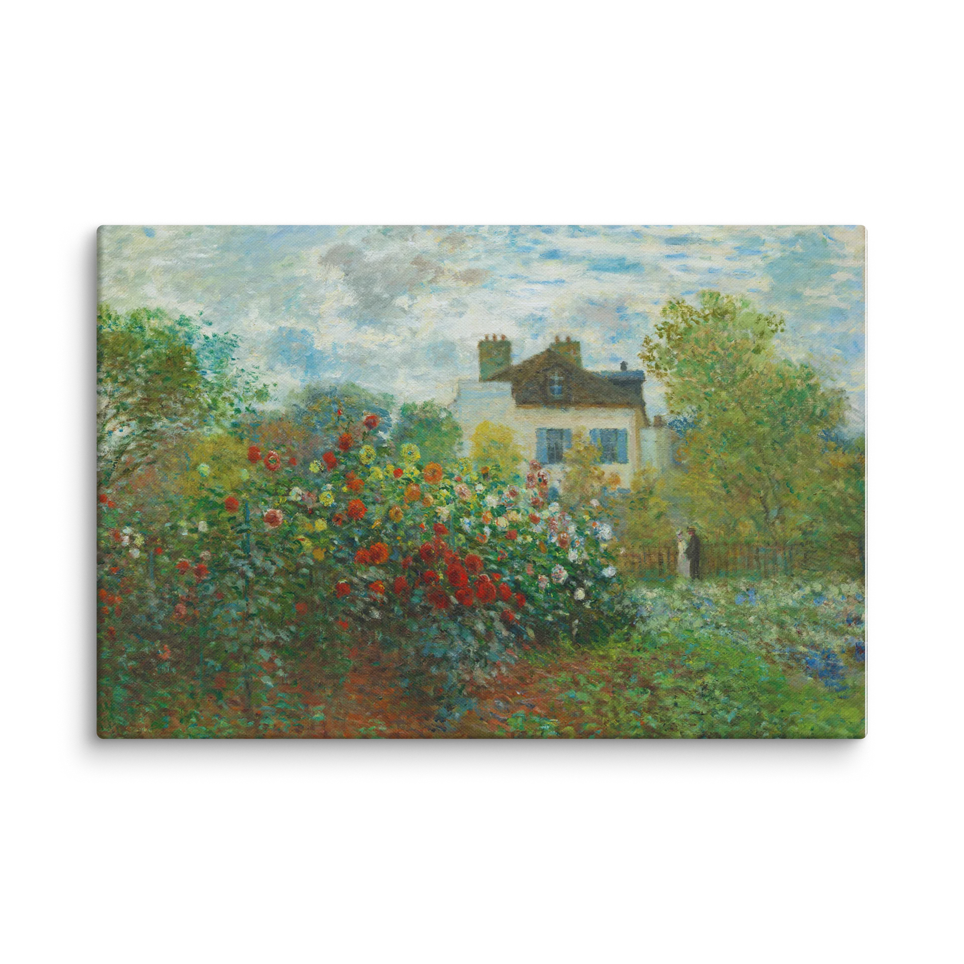 The Artist's Garden in Argenteuil (A Corner of the Garden with Dahlias)[Claude Monet] Canvas product image (2)