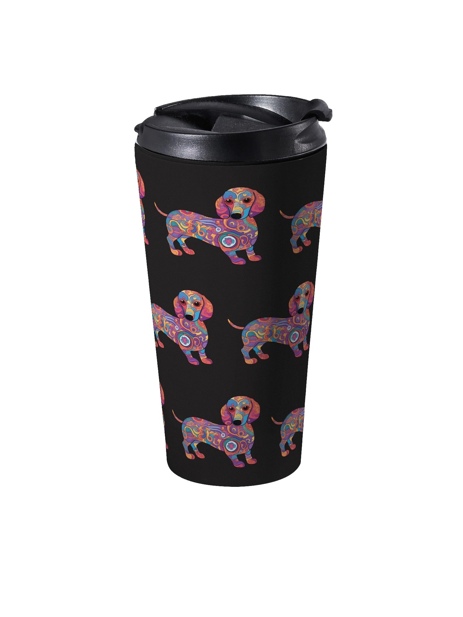 Psychedelic Dachshund #2 - Stainless Steel Travel Mug product image (3)