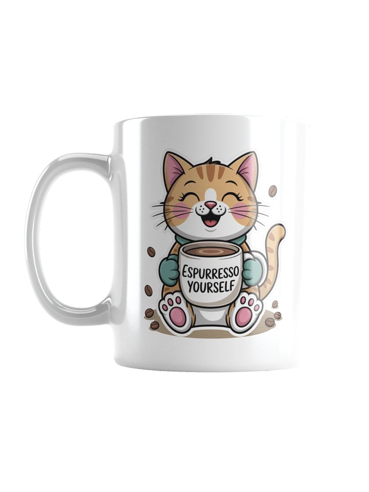 Espurresso Yourself Funny Cat Coffee Mug – Playful Kitty Design product image (1)